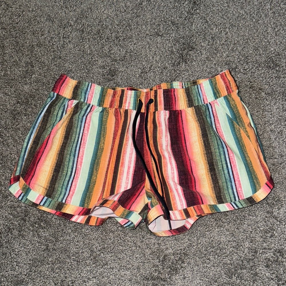 Colorful Striped Women's Shorts